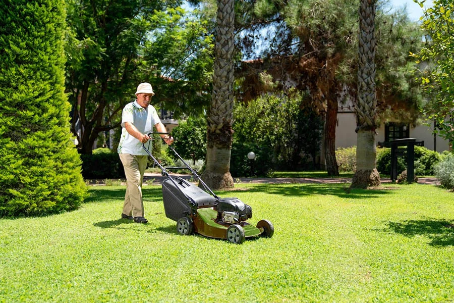 cordless battery lawn mower