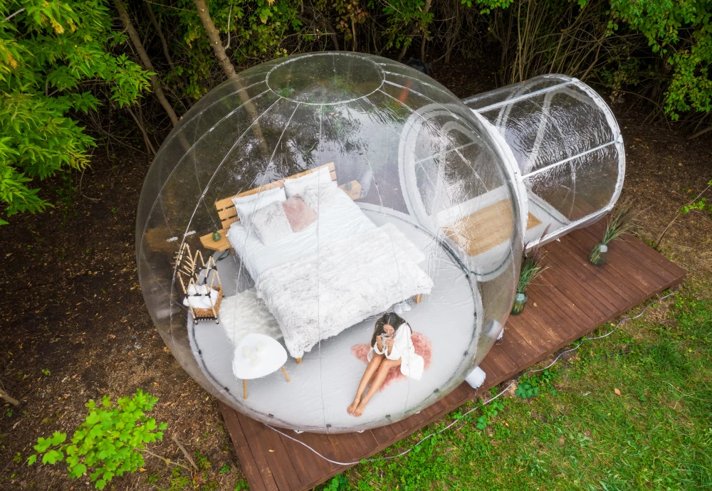 bubble tent dinner party